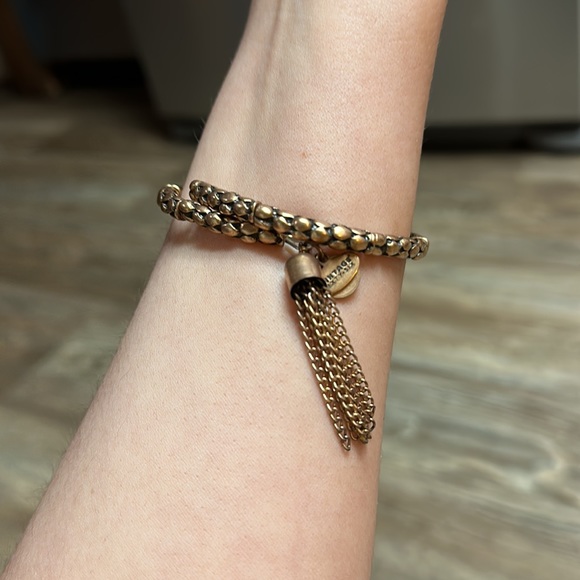 Alex and Ani Gold Tassel Bracelet - Picture 3 of 3